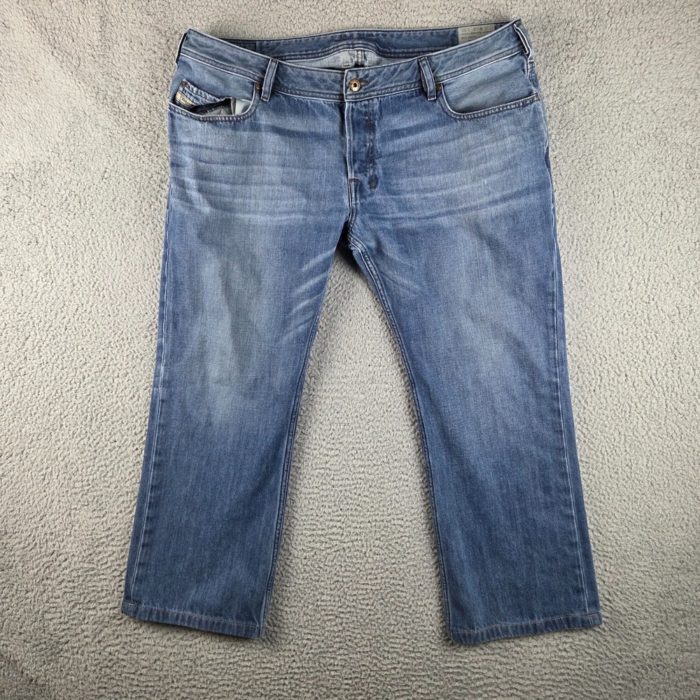 Diesel Jeans Men 40x30 (39x27) Blue‎ Zatiny Regular Bootcut Stretch Denim Modern